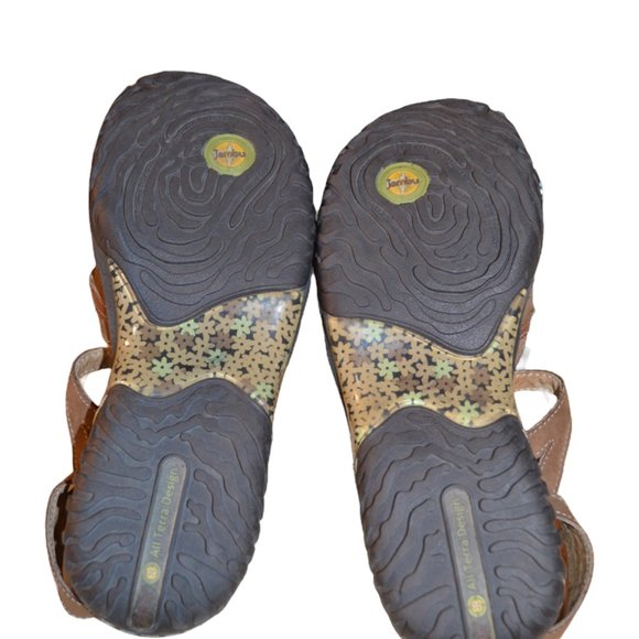 Jambu All Terra Design Leather Upper Sandals Women 8M Cherry - Picture 5 of 10